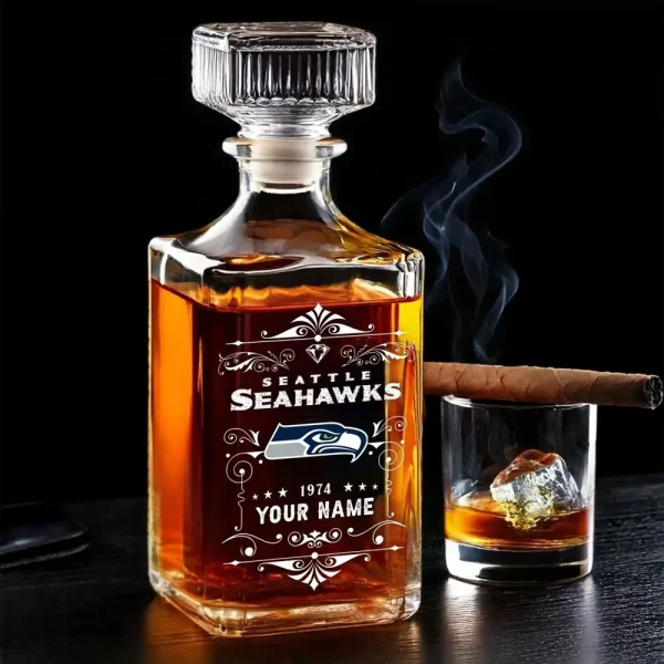 Seattle Seahawks Whisky Decanter 26OZ PURWKB030