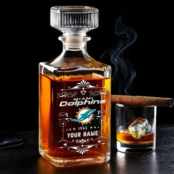 Miami Dolphins Whisky Decanter 26OZ PURWKB020