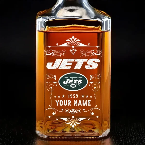 New York Jets Whisky Decanter 26OZ PURWKB025 - Image 2