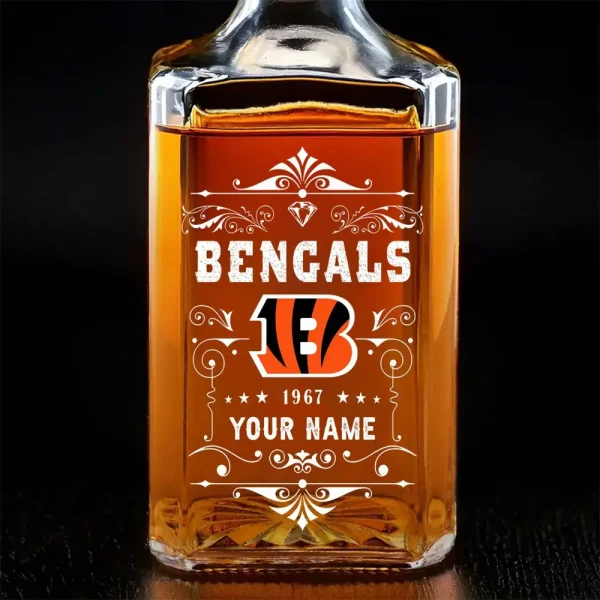 Cincinnati Bengals Whisky Decanter 26OZ PURWKB008 - Image 2