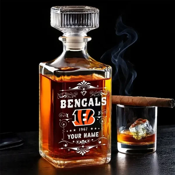 Cincinnati Bengals Whisky Decanter 26OZ PURWKB008
