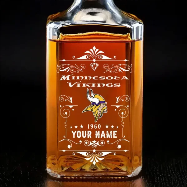 Minnesota Vikings Whisky Decanter 26OZ PURWKB021 - Image 2