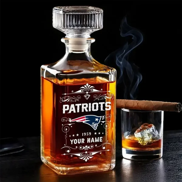 New England Patriots Whisky Decanter 26OZ PURWKB022