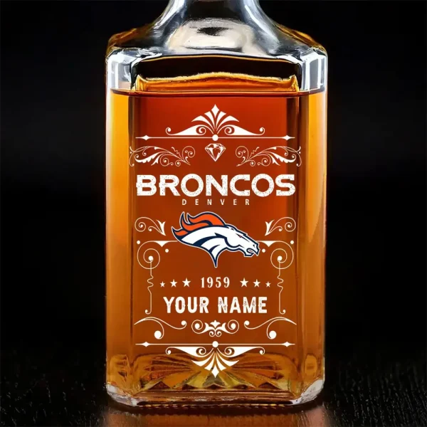 Denver Broncos Whisky Decanter 26OZ PURWKB011 - Image 2
