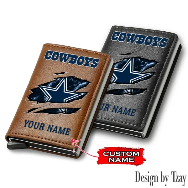 Dallas Cowboys Credit Card Holder Leather Wallet SPTCHLW197