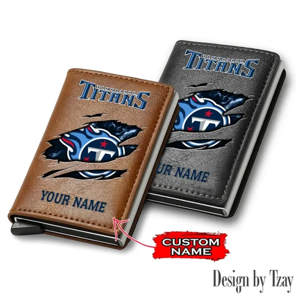Tennessee Titans Credit Card Holder Leather Wallet SPTCHLW219