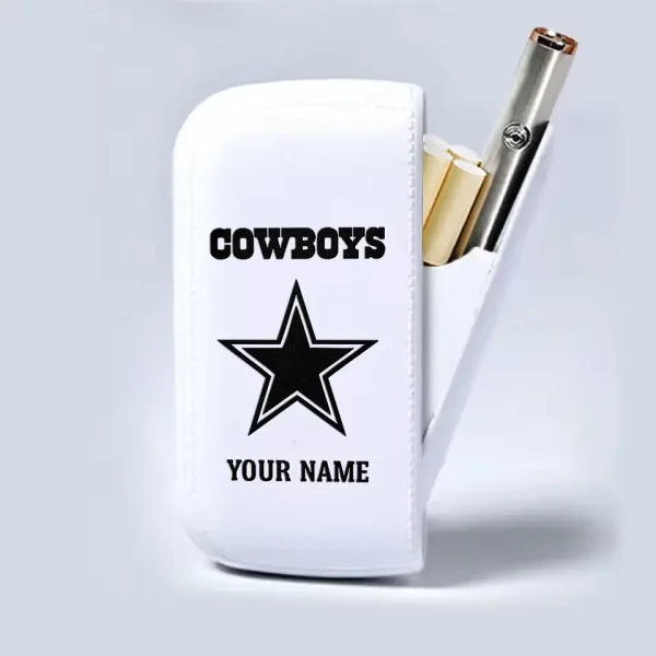 Dallas Cowboys Portable 2-in-1 Multi-function  Leather Cigarette Lighter Cigarette Case SPTLCCLC009