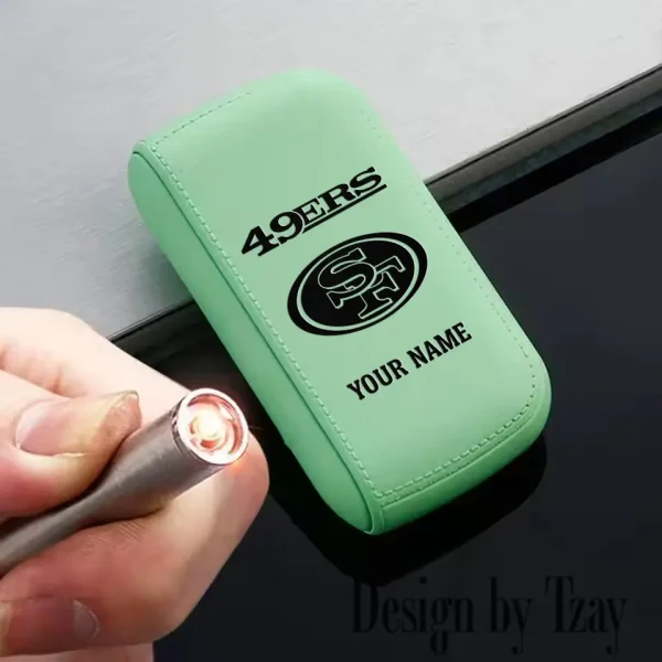 San Francisco 49ers Portable 2-in-1 Multi-function  Leather Cigarette Lighter Cigarette Case SPTLCCLC028 - Image 5