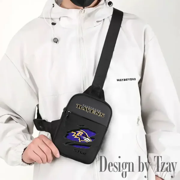 Baltimore Ravens Men Multi-Function Sports Chest Bag Men SPTFCB003