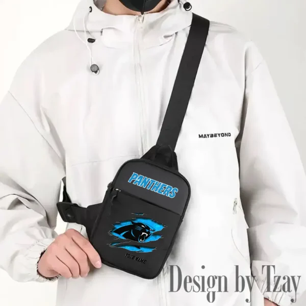 Carolina Panthers Men Multi-Function Sports Chest Bag Men SPTFCB005
