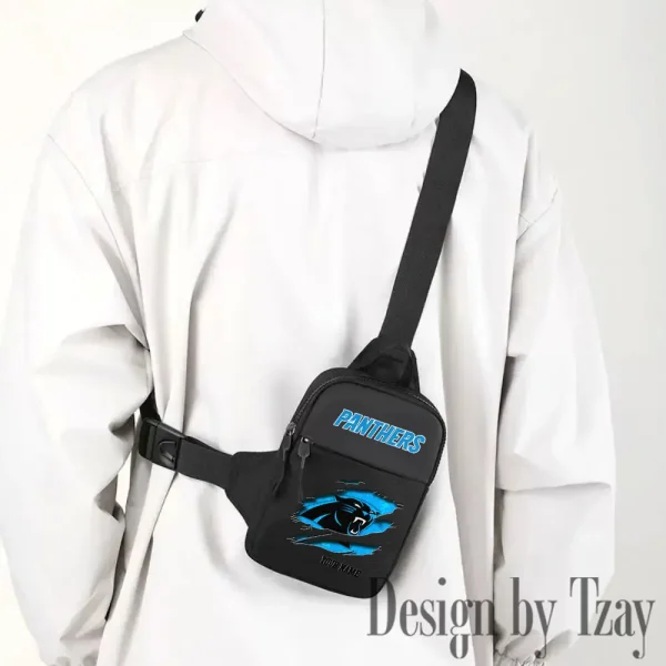Carolina Panthers Men Multi-Function Sports Chest Bag Men SPTFCB005 - Image 2