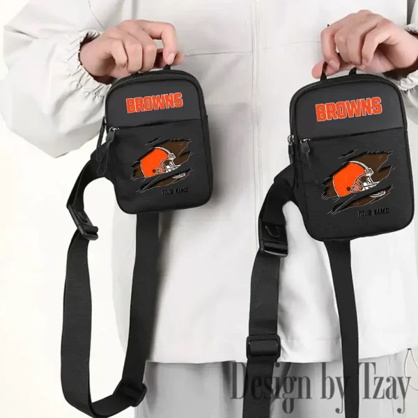 Cleveland Browns Men Multi-Function Sports Chest Bag Men SPTFCB008 - Image 2