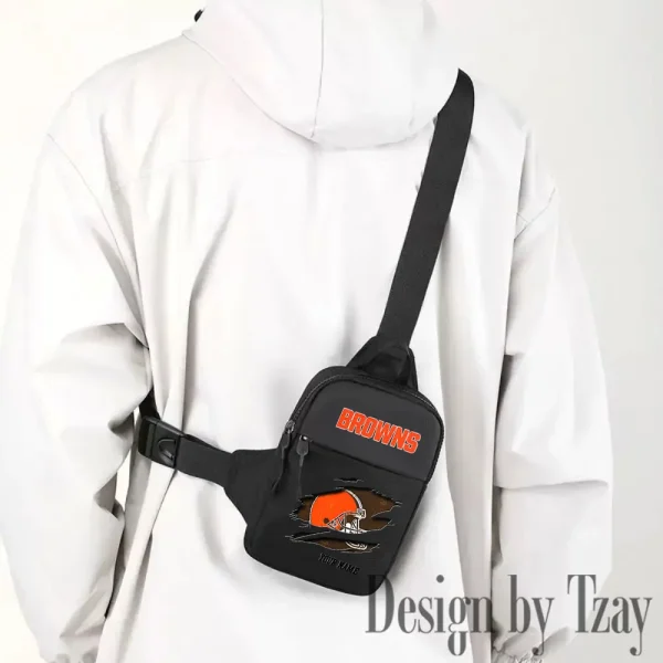 Cleveland Browns Men Multi-Function Sports Chest Bag Men SPTFCB008 - Image 3