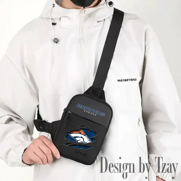 Denver Broncos Men Multi-Function Sports Chest Bag Men SPTFCB010