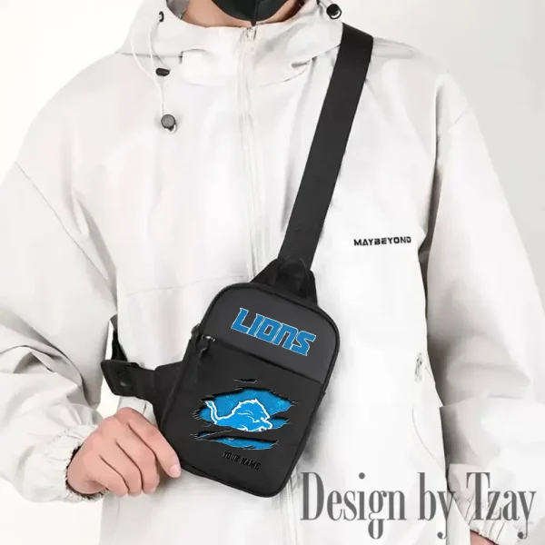 Detroit Lions Men Multi-Function Sports Chest Bag Men SPTFCB011