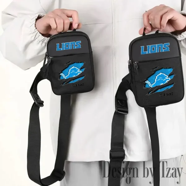 Detroit Lions Men Multi-Function Sports Chest Bag Men SPTFCB011 - Image 2