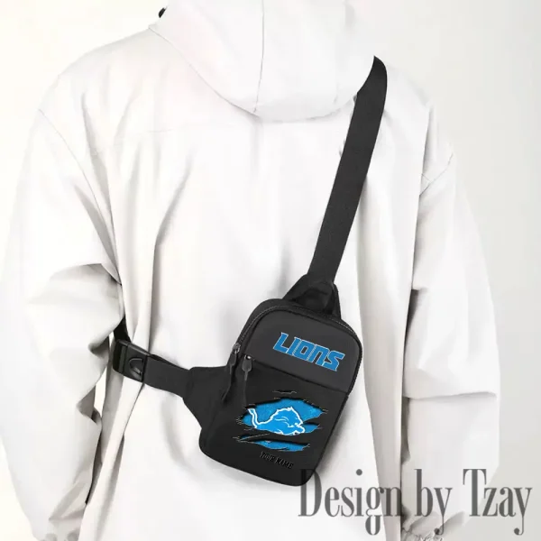 Detroit Lions Men Multi-Function Sports Chest Bag Men SPTFCB011 - Image 3