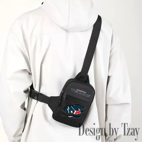 Houston Texans Men Multi-Function Sports Chest Bag Men SPTFCB013 - Image 3