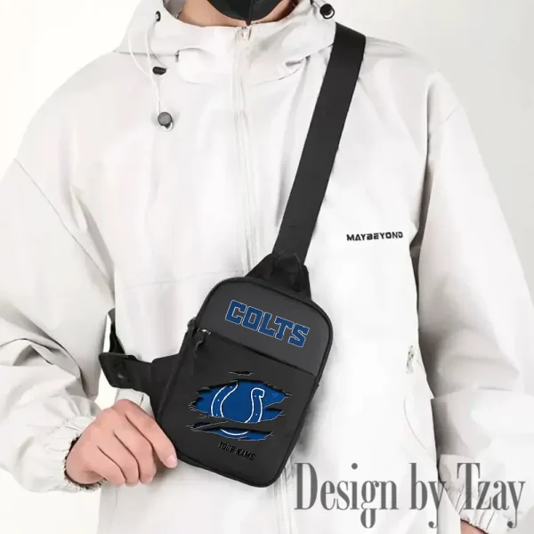 Indianapolis Colts Men Multi-Function Sports Chest Bag Men SPTFCB014