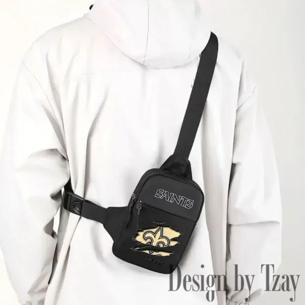New Orleans Saints Men Multi-Function Sports Chest Bag Men SPTFCB023 - Image 3