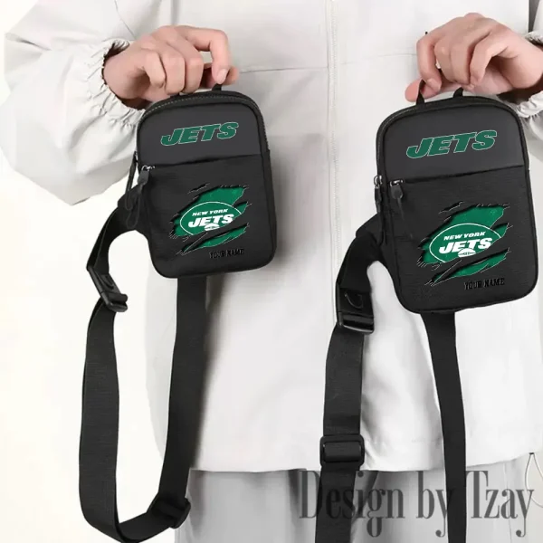 New York Jets Men Multi-Function Sports Chest Bag Men SPTFCB025 - Image 2