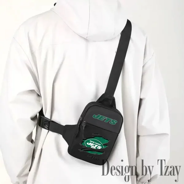 New York Jets Men Multi-Function Sports Chest Bag Men SPTFCB025 - Image 3