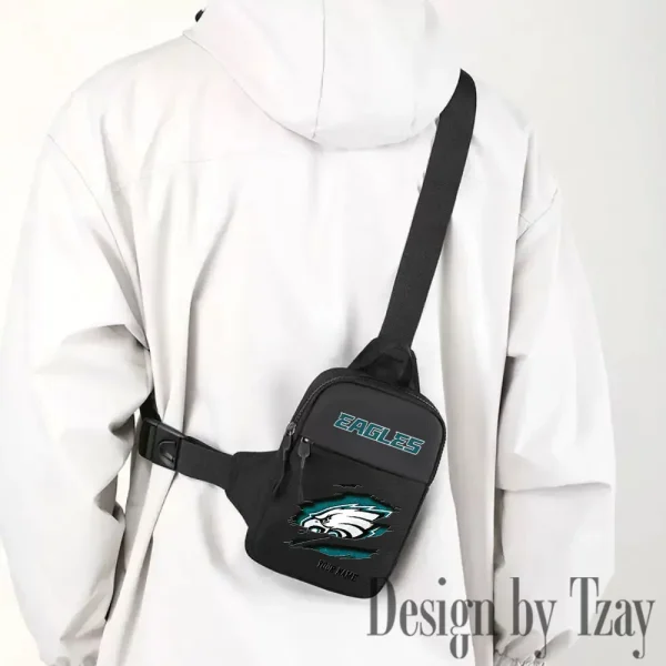 Philadelphia Eagles Men Multi-Function Sports Chest Bag Men SPTFCB026 - Image 2
