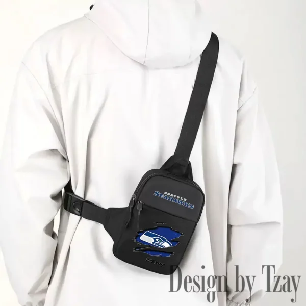 Seattle Seahawks Men Multi-Function Sports Chest Bag Men SPTFCB029 - Image 2