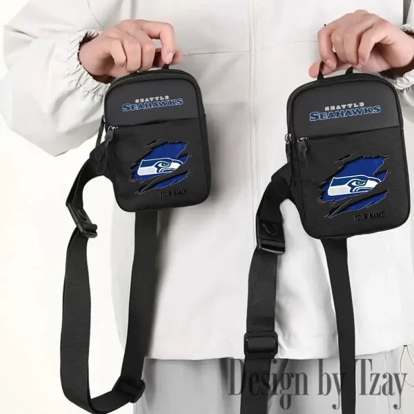 Seattle Seahawks Men Multi-Function Sports Chest Bag Men SPTFCB029 - Image 3