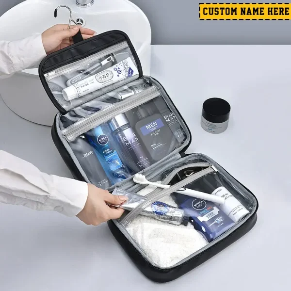 Chicago Bears Leather Wash Bag Travel Business Trips 2025 SPTMLWBTBT006 - Image 2