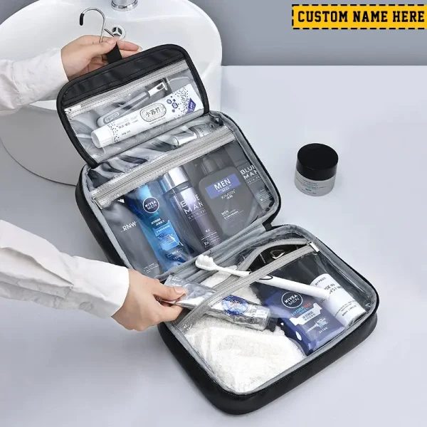 Los Angeles Chargers Leather Wash Bag Travel Business Trips 2025 SPTMLWBTBT018 - Image 5