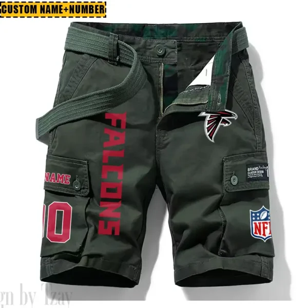 Atlanta Falcons New Summer Men Cargo Shorts Fashion 2025  SPTNSM002