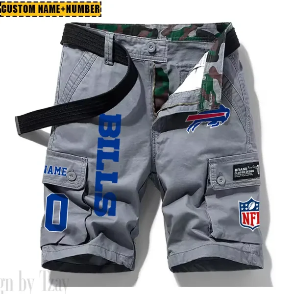 Buffalo Bills New Summer Men Cargo Shorts Fashion 2025  SPTNSM004 - Image 3