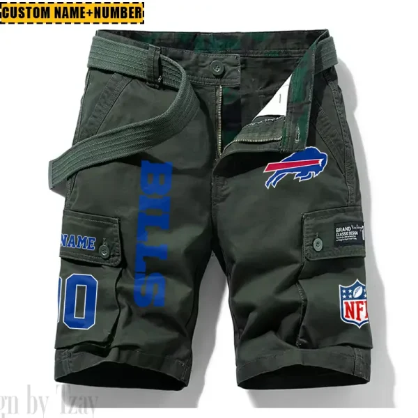 Buffalo Bills New Summer Men Cargo Shorts Fashion 2025  SPTNSM004 - Image 4