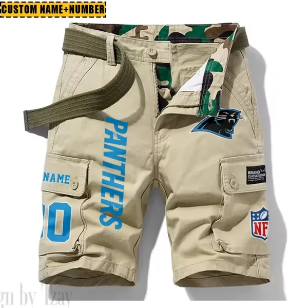 Carolina Panthers New Summer Men Cargo Shorts Fashion 2025  SPTNSM005 - Image 2
