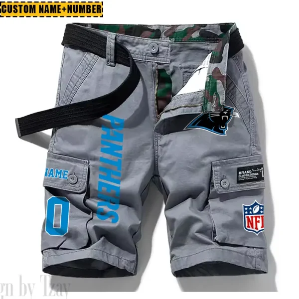 Carolina Panthers New Summer Men Cargo Shorts Fashion 2025  SPTNSM005 - Image 5