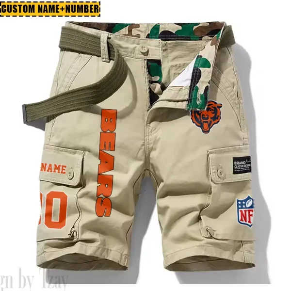 Chicago Bears New Summer Men Cargo Shorts Fashion 2025  SPTNSM006 - Image 4