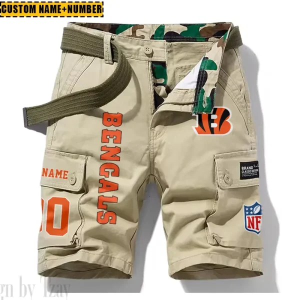 Cincinnati Bengals New Summer Men Cargo Shorts Fashion 2025  SPTNSM007 - Image 2