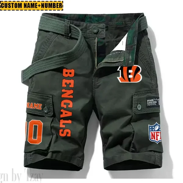 Cincinnati Bengals New Summer Men Cargo Shorts Fashion 2025  SPTNSM007 - Image 4