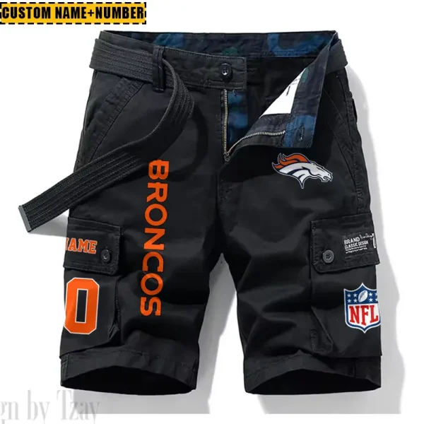 Denver Broncos New Summer Men Cargo Shorts Fashion 2025  SPTNSM010 - Image 2