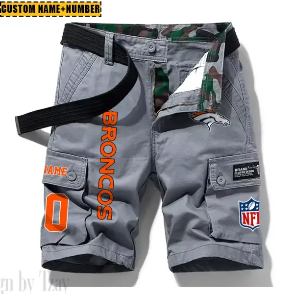 Denver Broncos New Summer Men Cargo Shorts Fashion 2025  SPTNSM010 - Image 3
