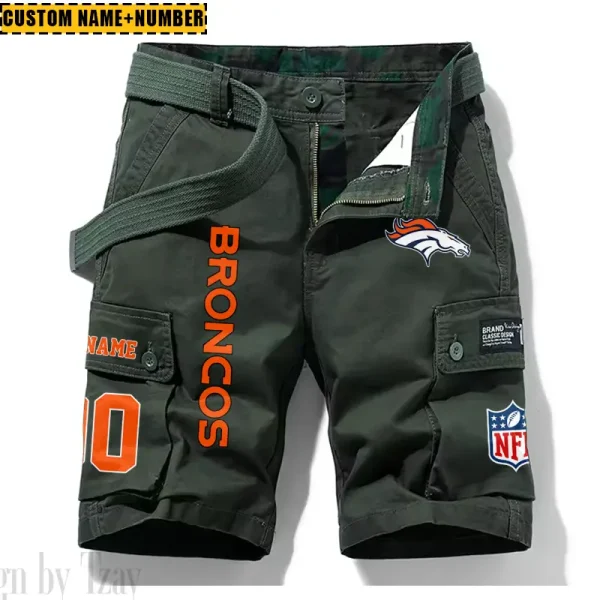 Denver Broncos New Summer Men Cargo Shorts Fashion 2025  SPTNSM010