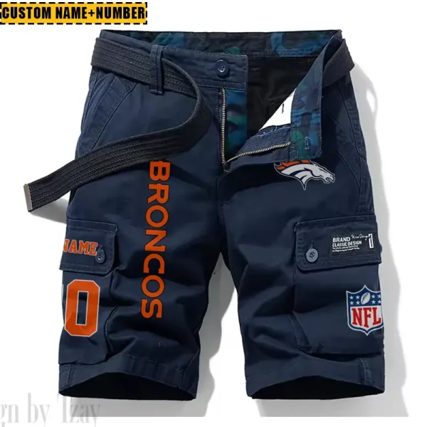 Denver Broncos New Summer Men Cargo Shorts Fashion 2025  SPTNSM010 - Image 4