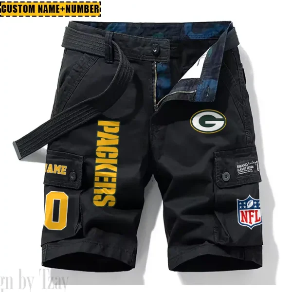 Green Bay Packers New Summer Men Cargo Shorts Fashion 2025  SPTNSM012
