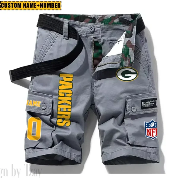 Green Bay Packers New Summer Men Cargo Shorts Fashion 2025  SPTNSM012 - Image 2