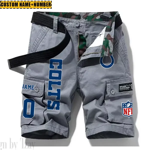 Indianapolis Colts New Summer Men Cargo Shorts Fashion 2025  SPTNSM014 - Image 2