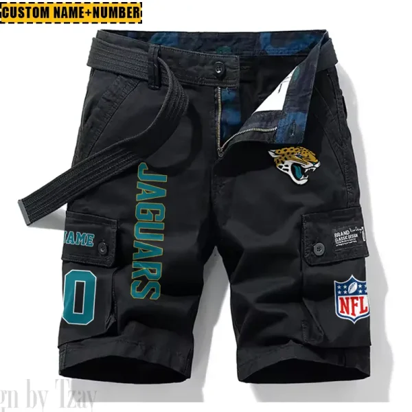 Jacksonville Jaguars New Summer Men Cargo Shorts Fashion 2025  SPTNSM015 - Image 2