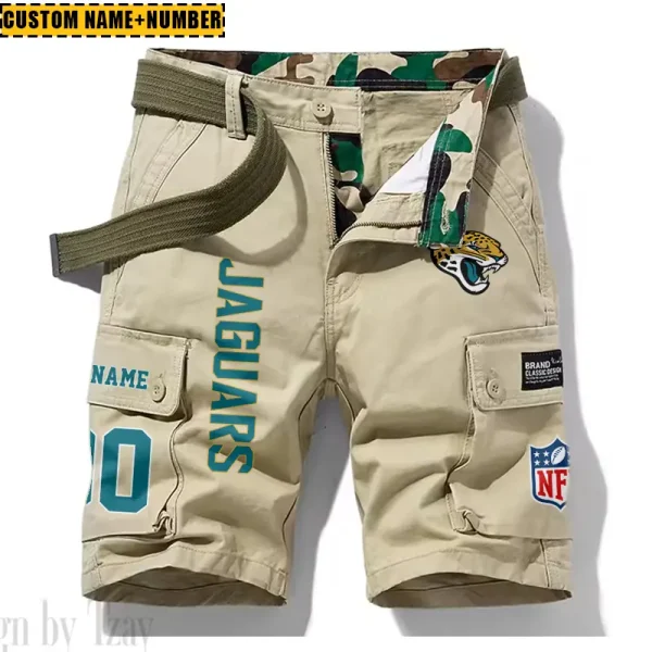 Jacksonville Jaguars New Summer Men Cargo Shorts Fashion 2025  SPTNSM015 - Image 3