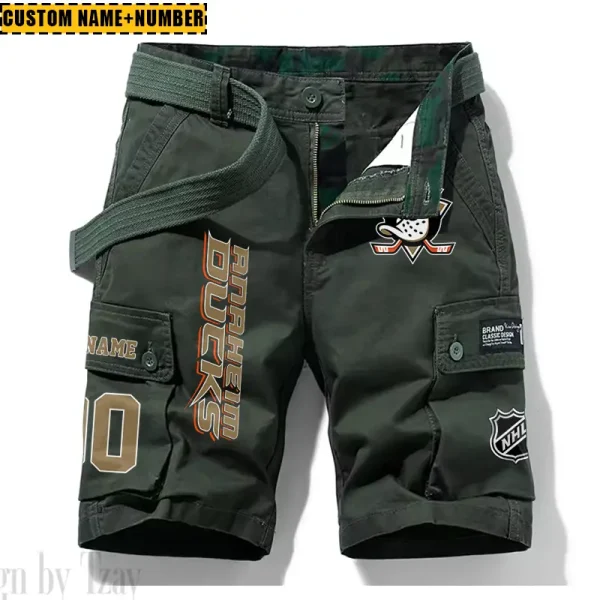 Anaheim Ducks New Summer Men Cargo Shorts Fashion 2025 SPTNSM033 - Image 4