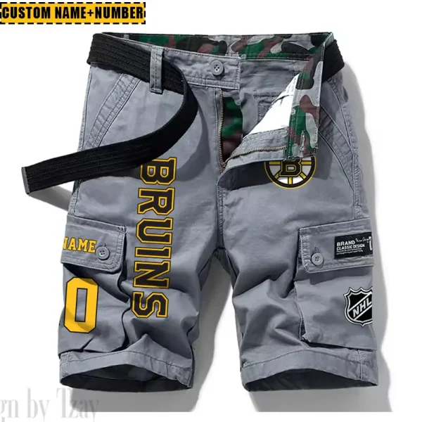 Boston Bruins New Summer Men Cargo Shorts Fashion 2025 SPTNSM034 - Image 2